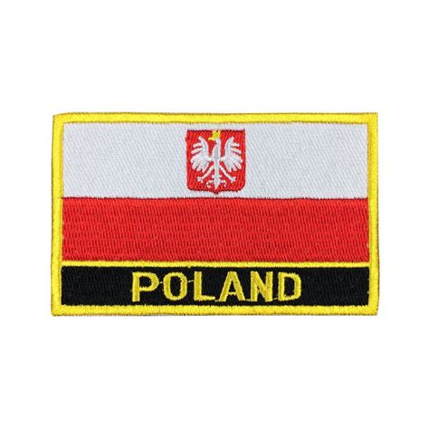 poland flag patch velcro